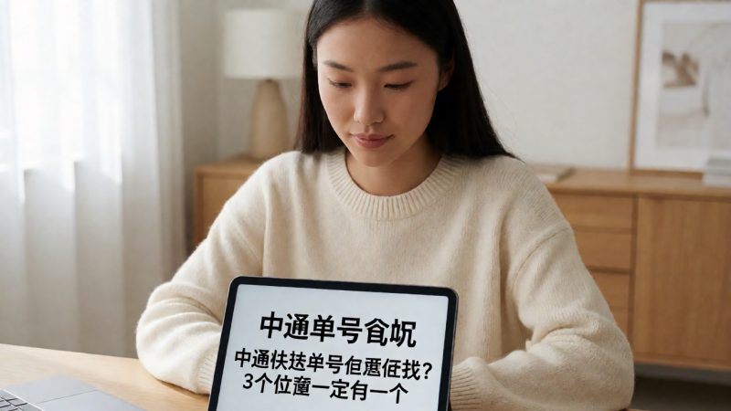 中通单号查询 中通快递单号在哪里找?3个位置一定有一个